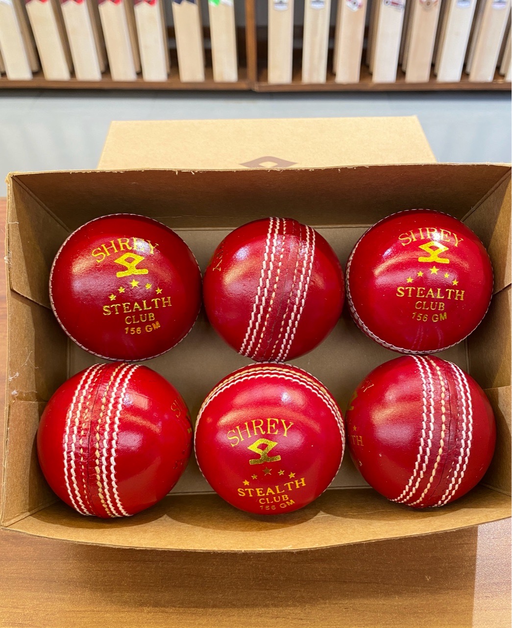 Shrey Red Club Cricket Ball view 2