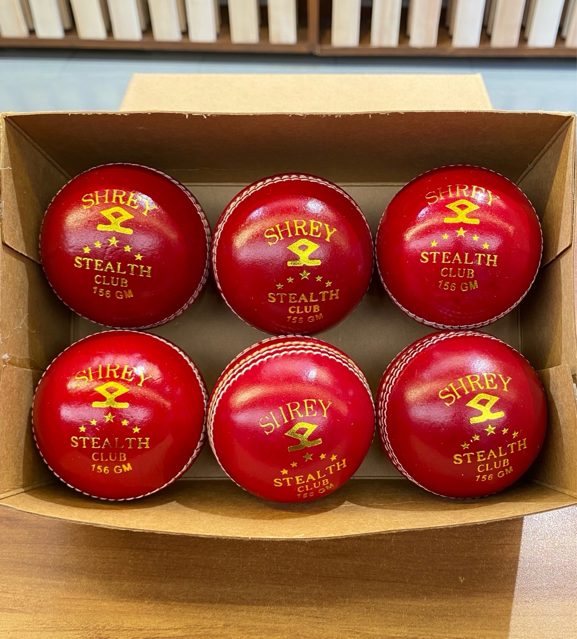 Shrey Red Club Cricket Ball view 3