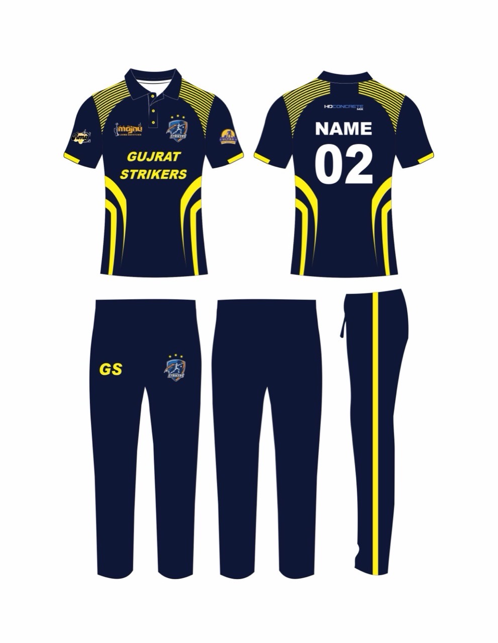 Gujarat Strikers Cricket Jersey view 2