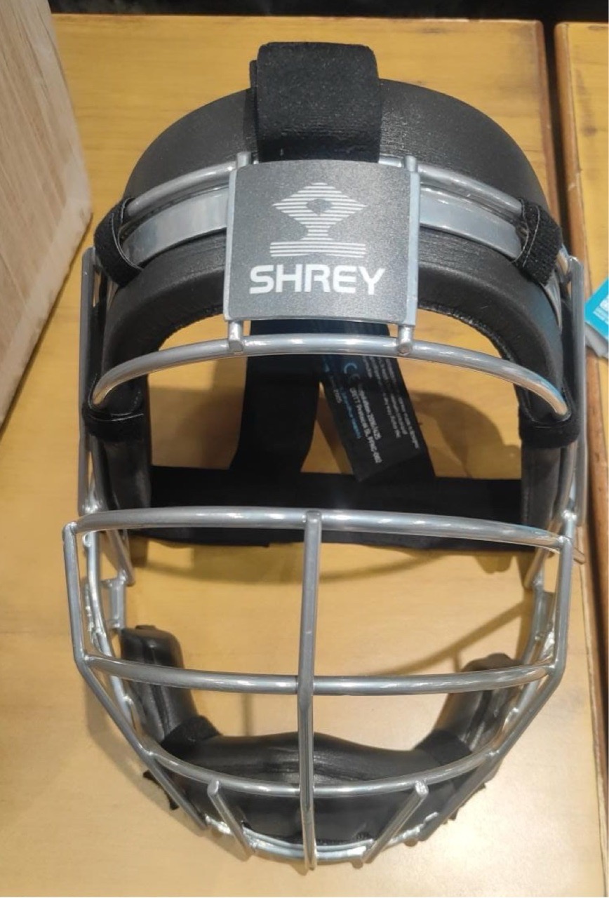 Shrey wicket Keeping helmet view 2