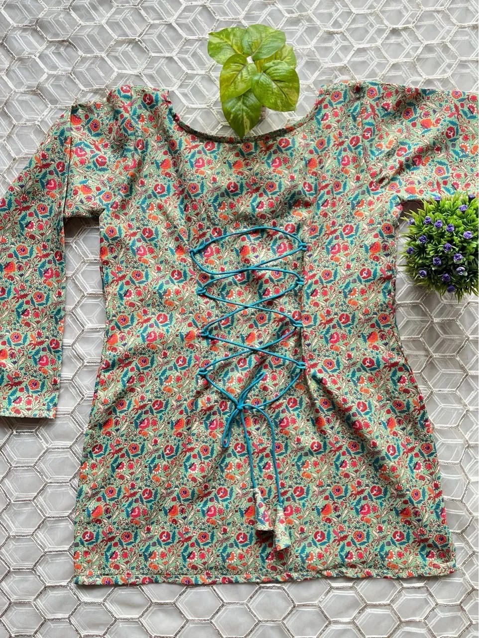 Halter Neck Woolen Kurti view 9