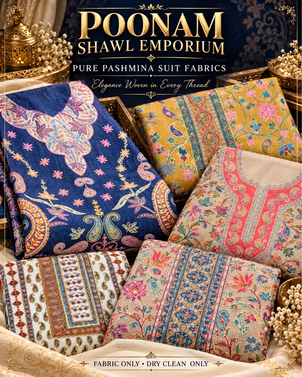 Pure Pashmina Suit Fabrics view 2