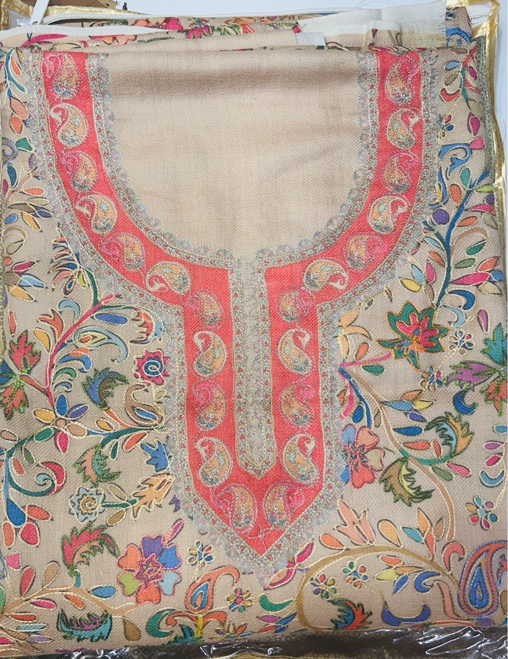 Embroidered Cotton Shawl view 2