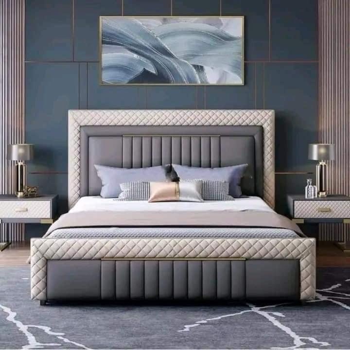 Modern Upholstered Bed view 2